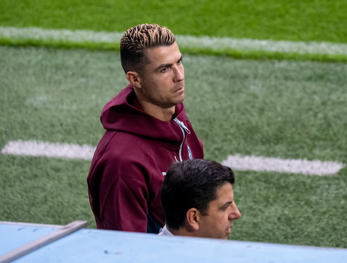 MALMO (Sweden), 29/09/2026.- Portugal's Cristiano Ronaldo attends the national team training session at Eleda Stadium in Malmo, Sweden, 29 September 2026. Portugal will face Denmark in a UEFA Nations League match on 01 October. (Dinamarca, Suecia) EFE/EPA/JOHAN NILSSON SWEDEN OUT