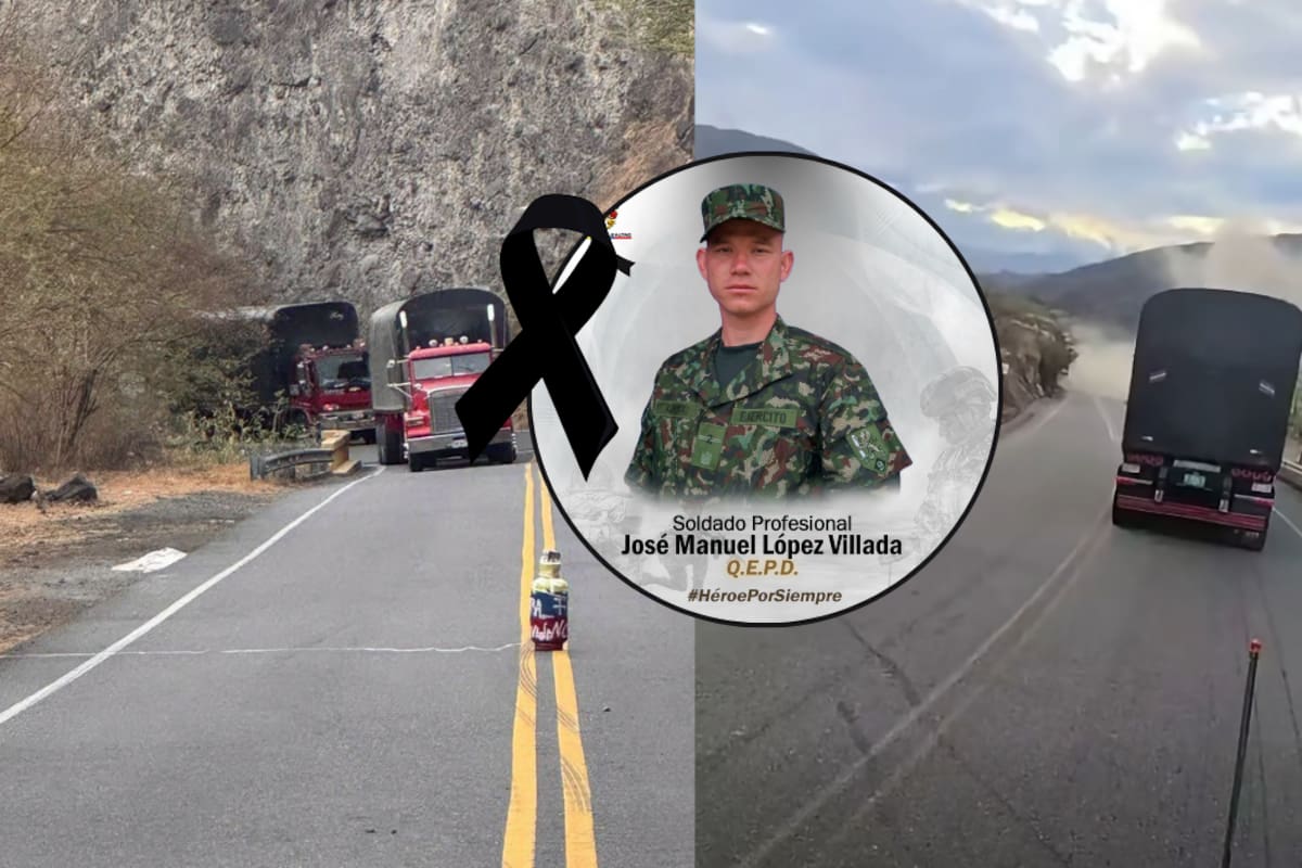 Un soldado murió y otros dos resultaron heridos tras la detonación de explosivos en la vía Panamericana, entre Cauca y Nariño. Captura de video: X // Foto de redes // Foto Mindefensa.
