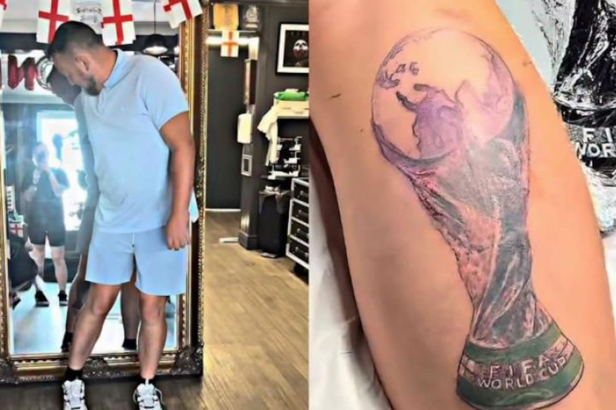 Se tatuó campeón del Mundial antes de la final y luego añadió dos palabras inesperadas.