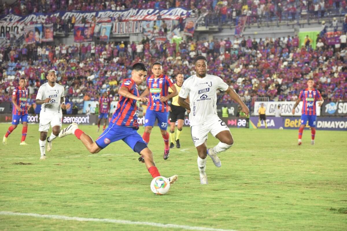 Unión Magdalena y Junior empataron 0-0 en la tercera fecha de la Liga BetPlay I de 2025. Foto: Colprensa.