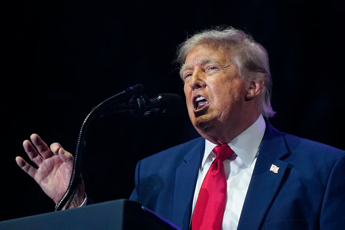 WASHINGTON, DC (United States), 24/06/2026.- US President Donald Trump speaks at a rally to kick off the 16-day Great American State Fair as part of Washington, D.C.'s celebration of the nation's 250th birthday, on the National Mall in Washington, DC, USA, 24 June 2026. The rally will include military flyovers, musical performances from Lee Greenwood and Christopher Macchio, and the U.S. Army Band, the U.S. Marine Band and Armed Forces choirs. EFE/EPA/BONNIE CASH / POOL