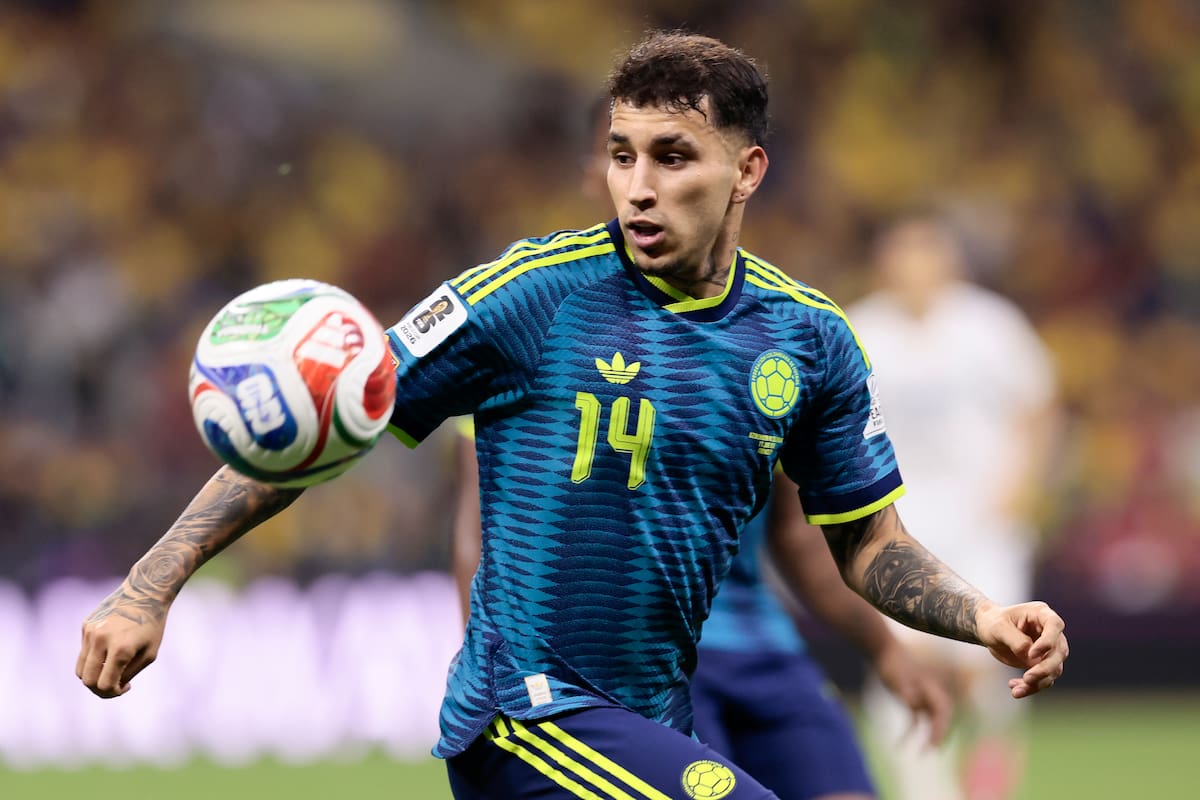 Gustavo Puerta fue una de las figuras de Colombia ante Uzbekistán en el debut del Mundial. //Foto, EFE: José Méndez
