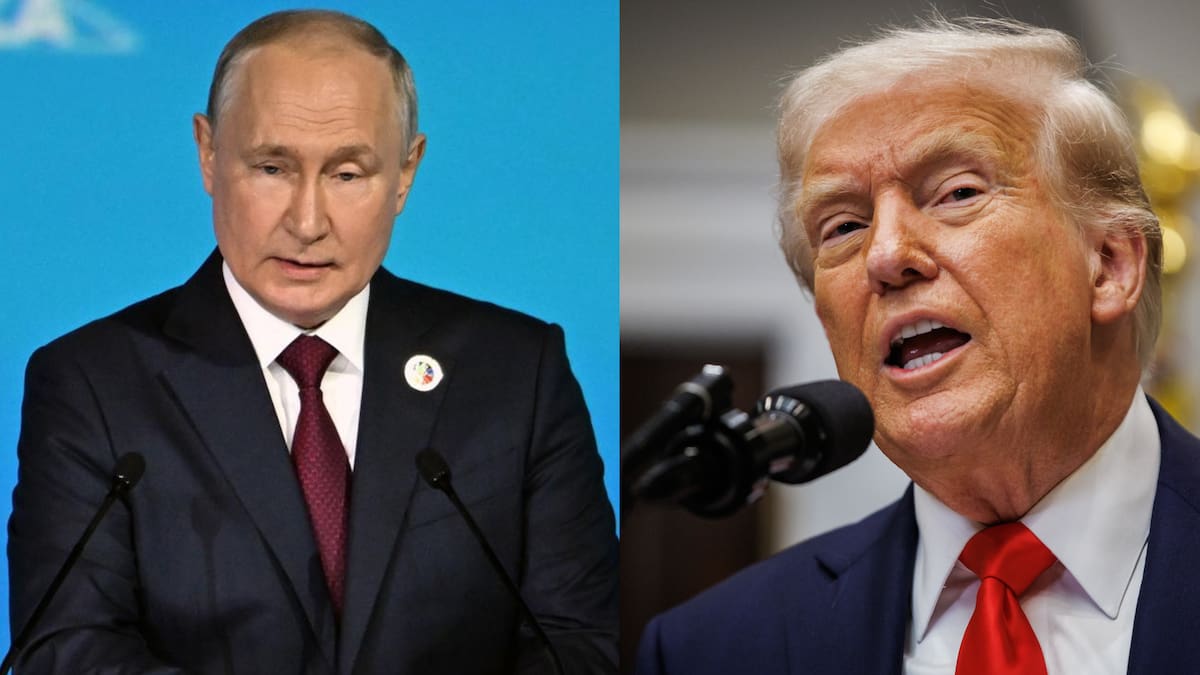 Los presidentes de Rusia y Estados Unidos, Vladimir Putin (i) y Donald Trump (d). // Fotos: EFE.