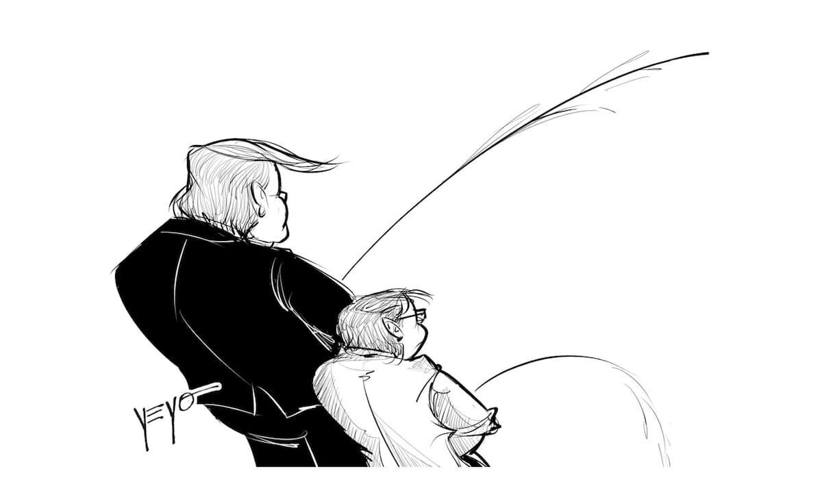 Caricatura ganadora del Premio Nacional Simón Bolívar 2025. El autor es Aurelio Valencia Gómez, 'Yeyo', y fue publicada el pasado 28 de enero en las columnas de opinión de Vanguardia. Su título fue. 'Error de cálculo'.