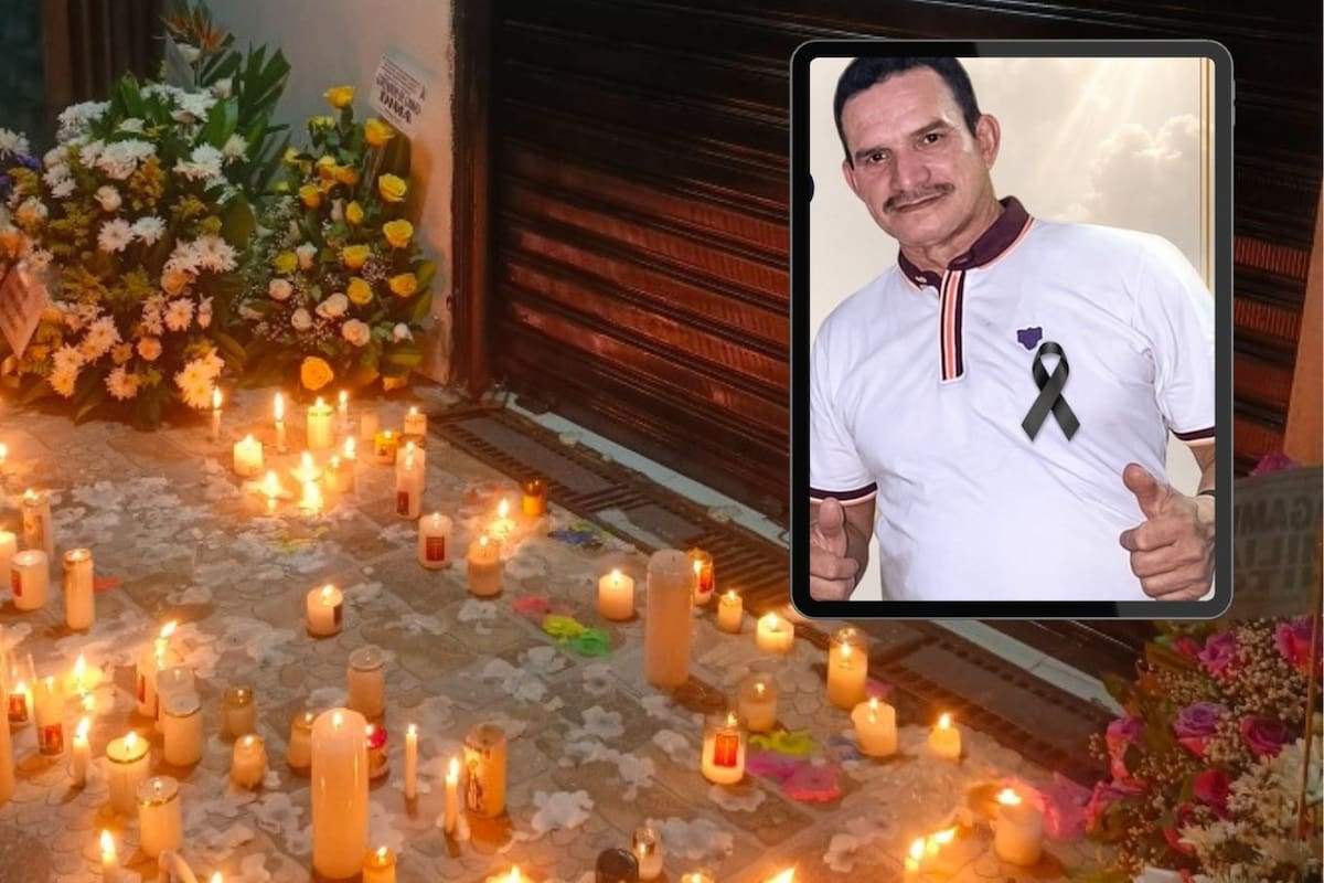 Velatón y clamor de justicia tras asesinato de comerciante en Santander por presunta extorsión