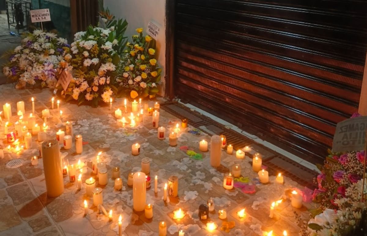 Velatón y clamor de justicia tras asesinato de comerciante en Santander por presunta extorsión