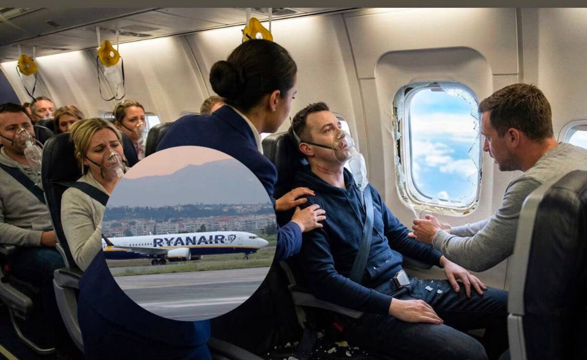 Un avión de Ryanair tuvo que realizar un aterrizaje de emergencia en Grecia después de que una ventana se desprendiera en pleno vuelo, provocando una despresurización de la cabina y dejando a un pasajero parcialmente succionado hacia el exterior.