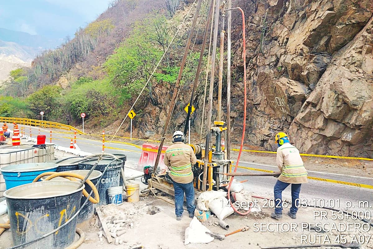 Vía Bucaramanga - Bogotá: el 30 de septiembre se terminarían trabajos en Pescadero para habilitar tráfico pesado | Foto Suministrada