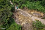 Se desmorona la vía entre Bucaramanga y San Vicente de Chucurí