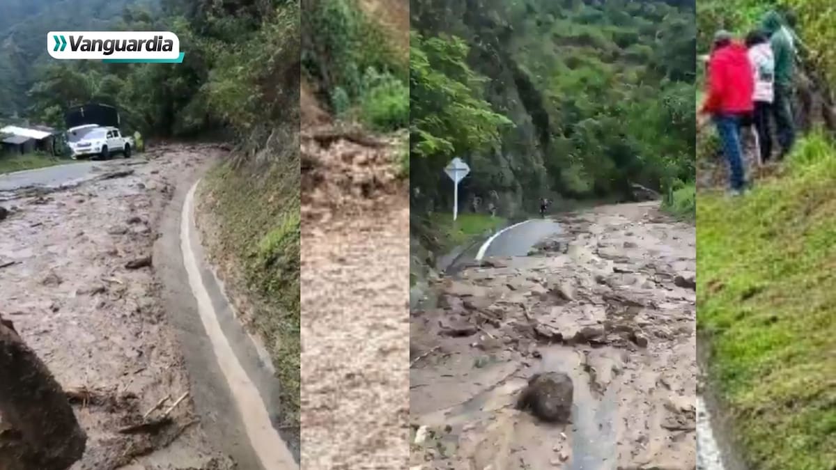 Emergencia en Santander: cierre total de la vía Los Curos-Málaga por desbordamiento de quebrada