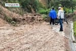 Fuertes lluvias provocan cierre total de la vía Los Curos-Málaga por desbordamiento de quebrada