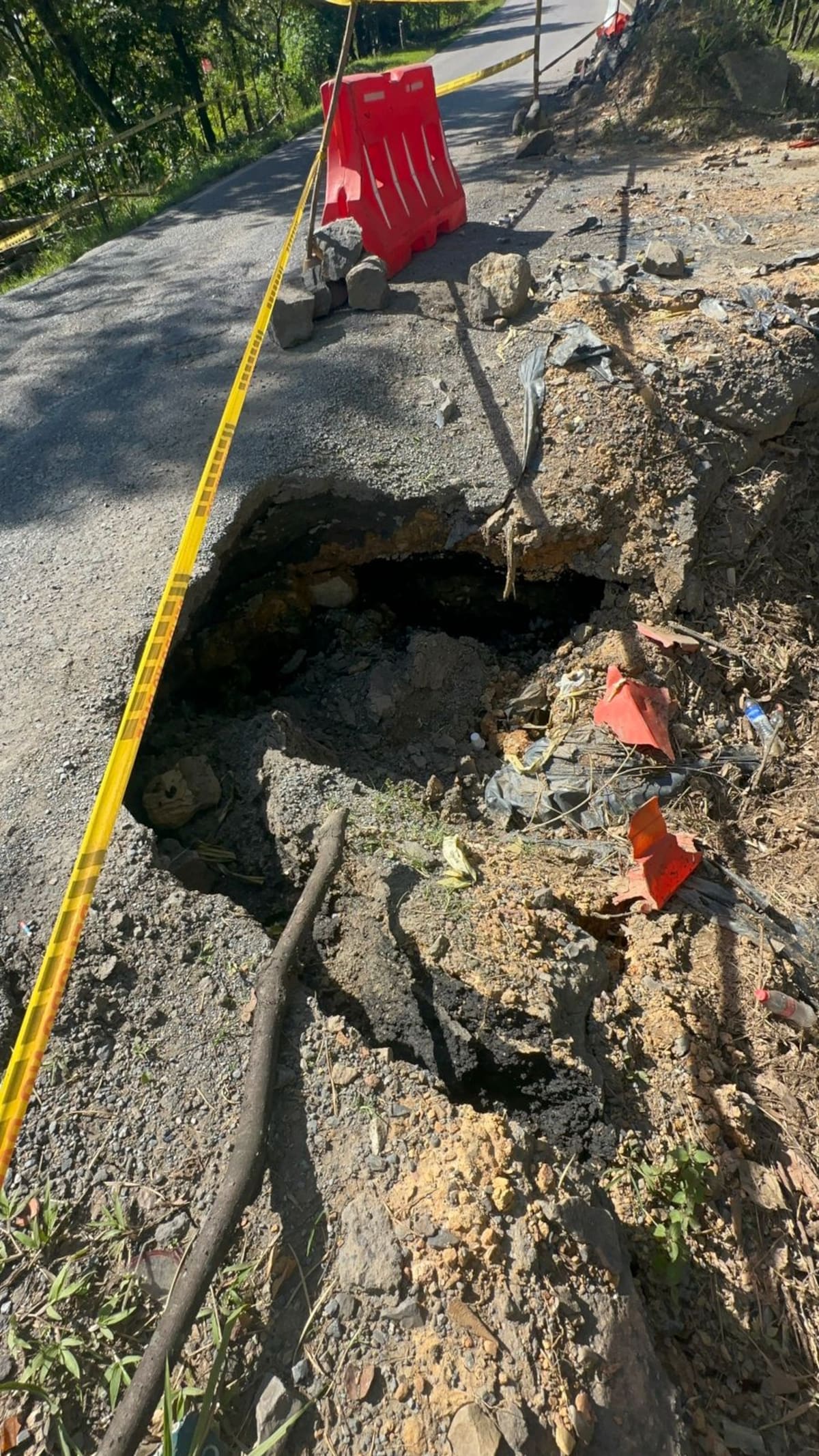 Uno de los mayores puntos críticos se presenta en el PR 70 en el sector de la Charca.