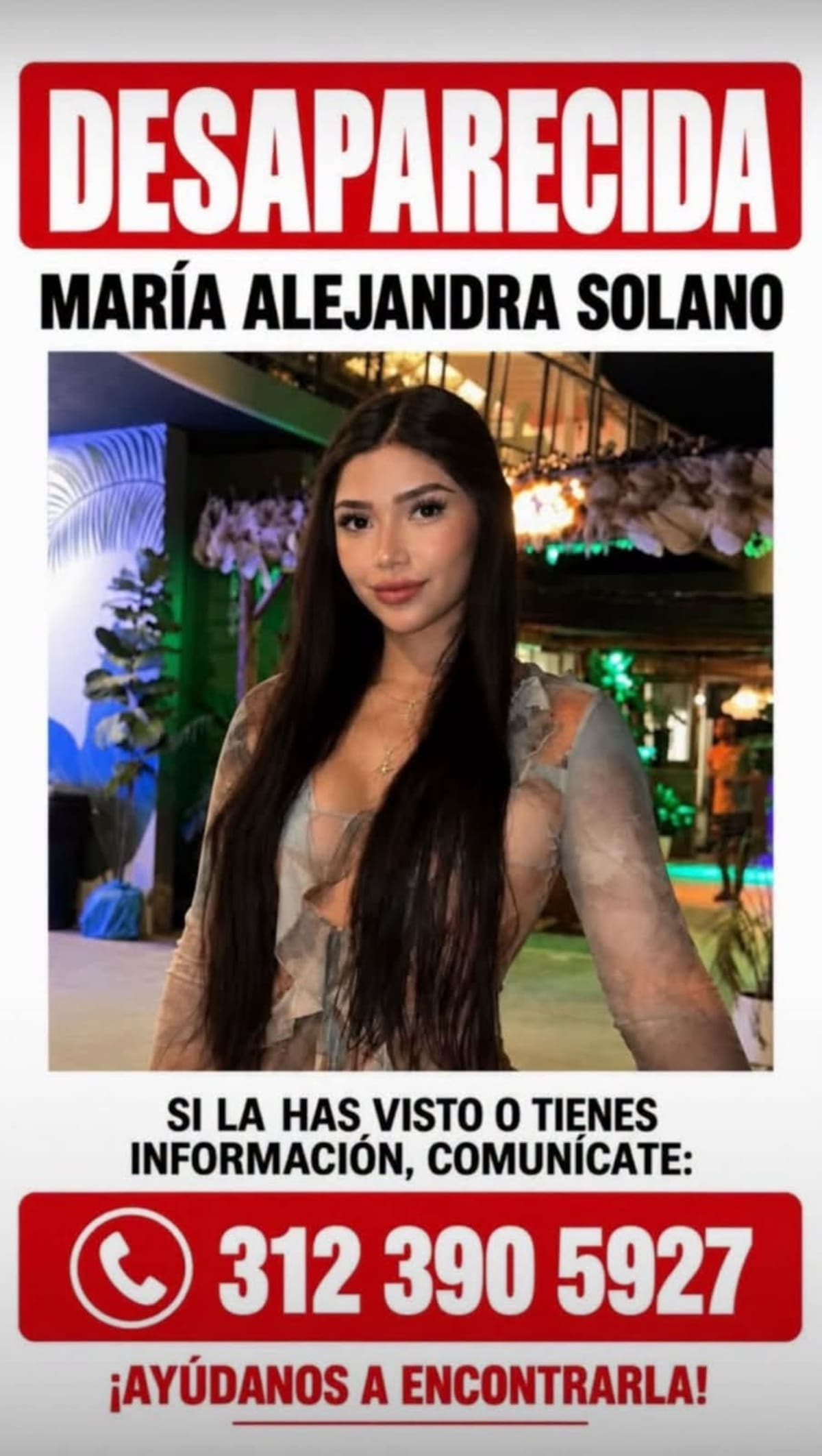 Viajó a Cali por trabajo y desapareció, la familia de María Alejandra Molina busca respuestas. | Foto: Tomada de Redes.
