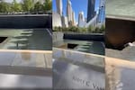 Video | Hombre salta a la piscina del Memorial de las Torres Gemelas en Nueva York