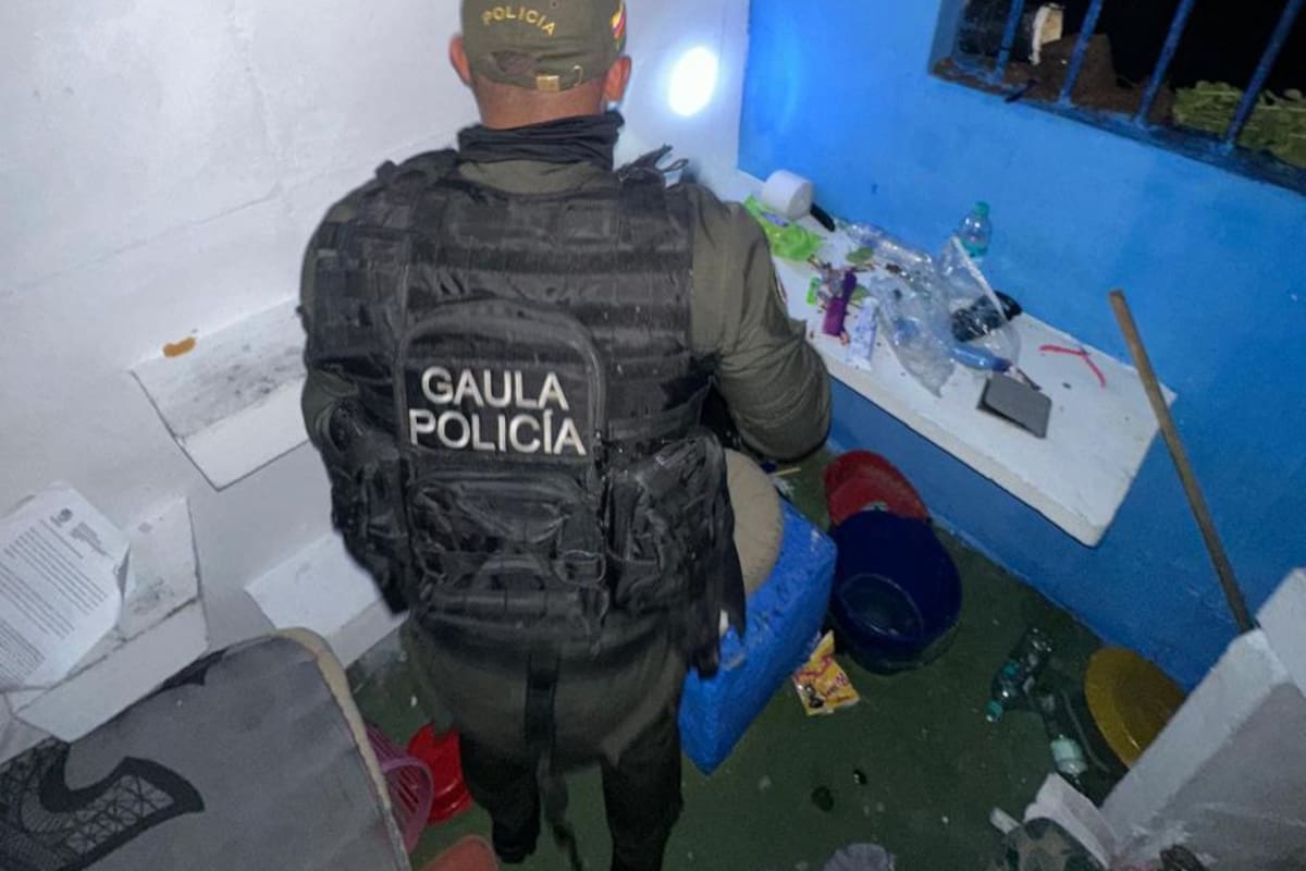 Video: intervención en cárcel de Girón reveló presunta red de extorsión liderada desde prisión