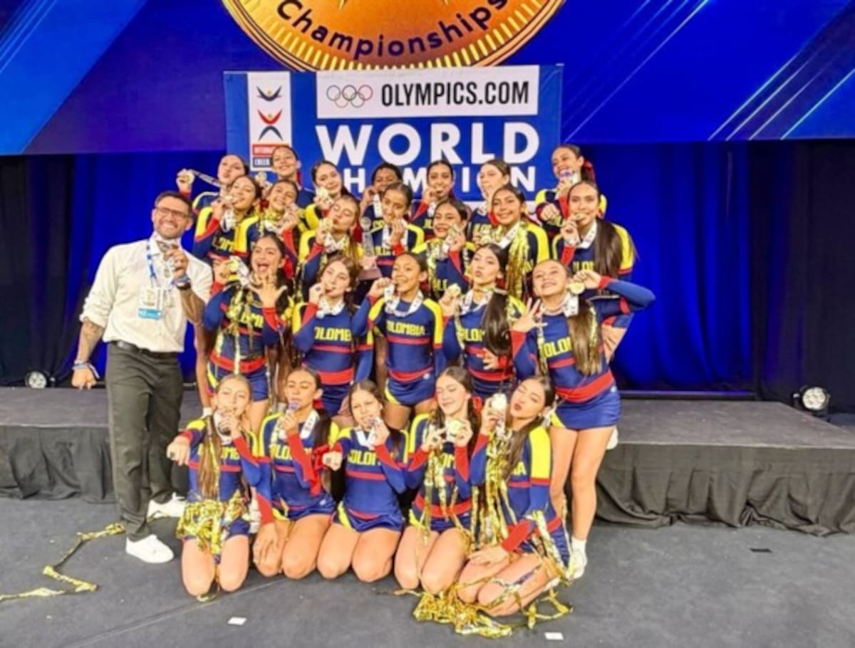 Video: la Selección Colombia de porrismo se coronó campeona mundial con una rutina que sorprendió al mundo. Foto: Federación Colombiana de Porrismo