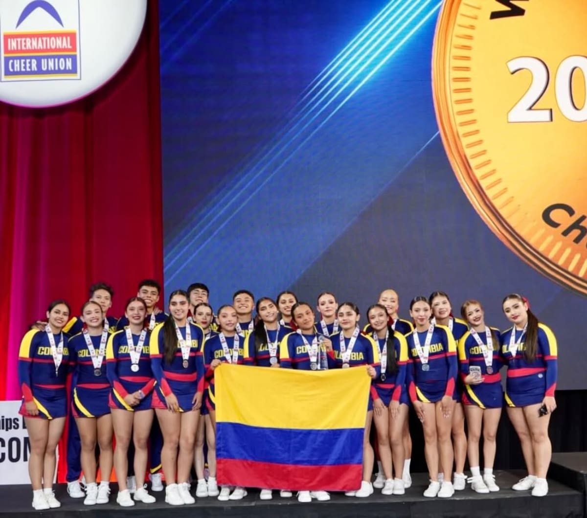 Video: la Selección Colombia de porrismo se coronó campeona mundial con una rutina que sorprendió al mundo. Foto: Federación Colombiana de Porrismo