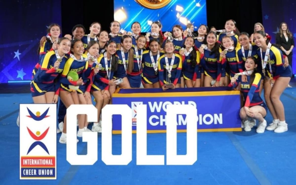 Video: la Selección Colombia de porrismo se coronó campeona mundial con una rutina que sorprendió al mundo. Foto: Federación Colombiana de Porrismo