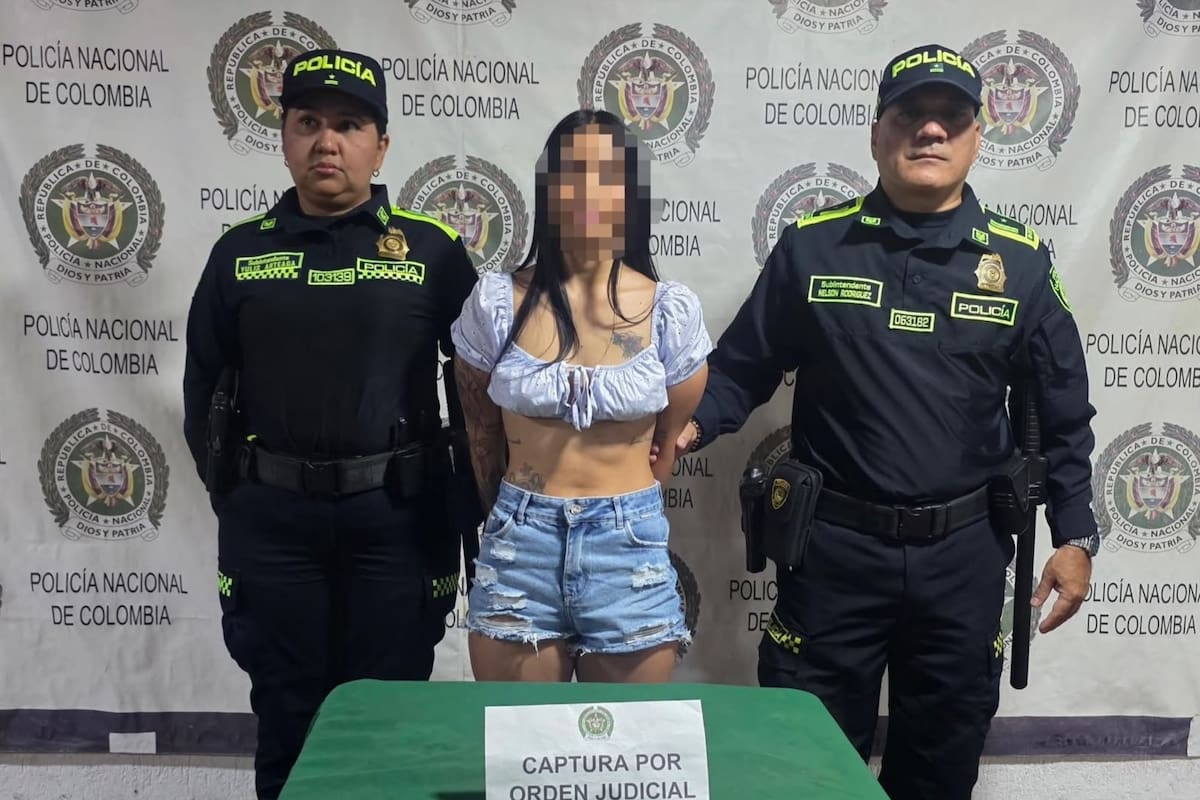 Video revela la captura de alias Melissa Fierro presunta sicaria de 18 años en Cundinamarca. | Foto: Tomada de X @@SecGobCundi