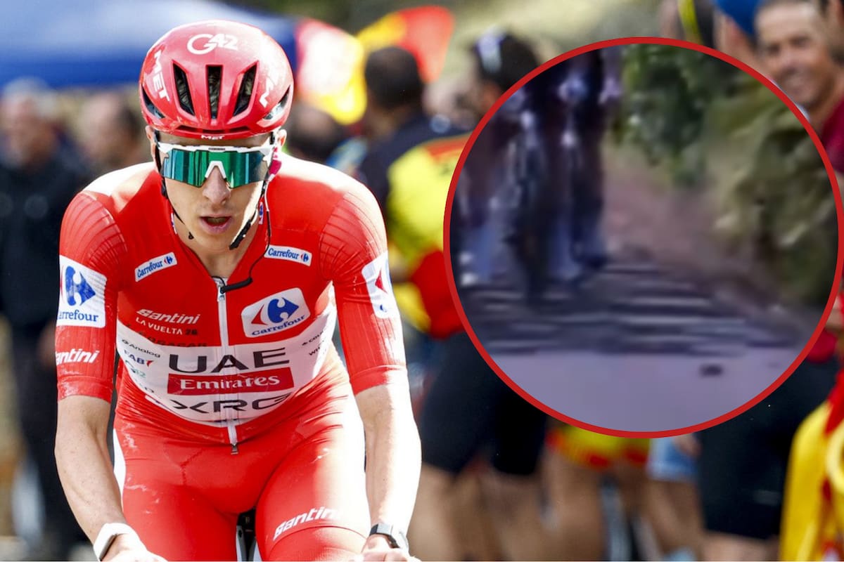 Video: ¿Una piedra? El momento exacto de la dura caída de Tadej Pogacar que sacudió la Vuelta a España