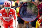 Video: ¿Una piedra? El momento exacto de la dura caída de Tadej Pogacar que sacudió la Vuelta a España