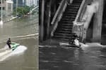 ¿Moto acuática en plena calle? Se volvió viral en Bangkok y terminó condenado por su insólito recorrido