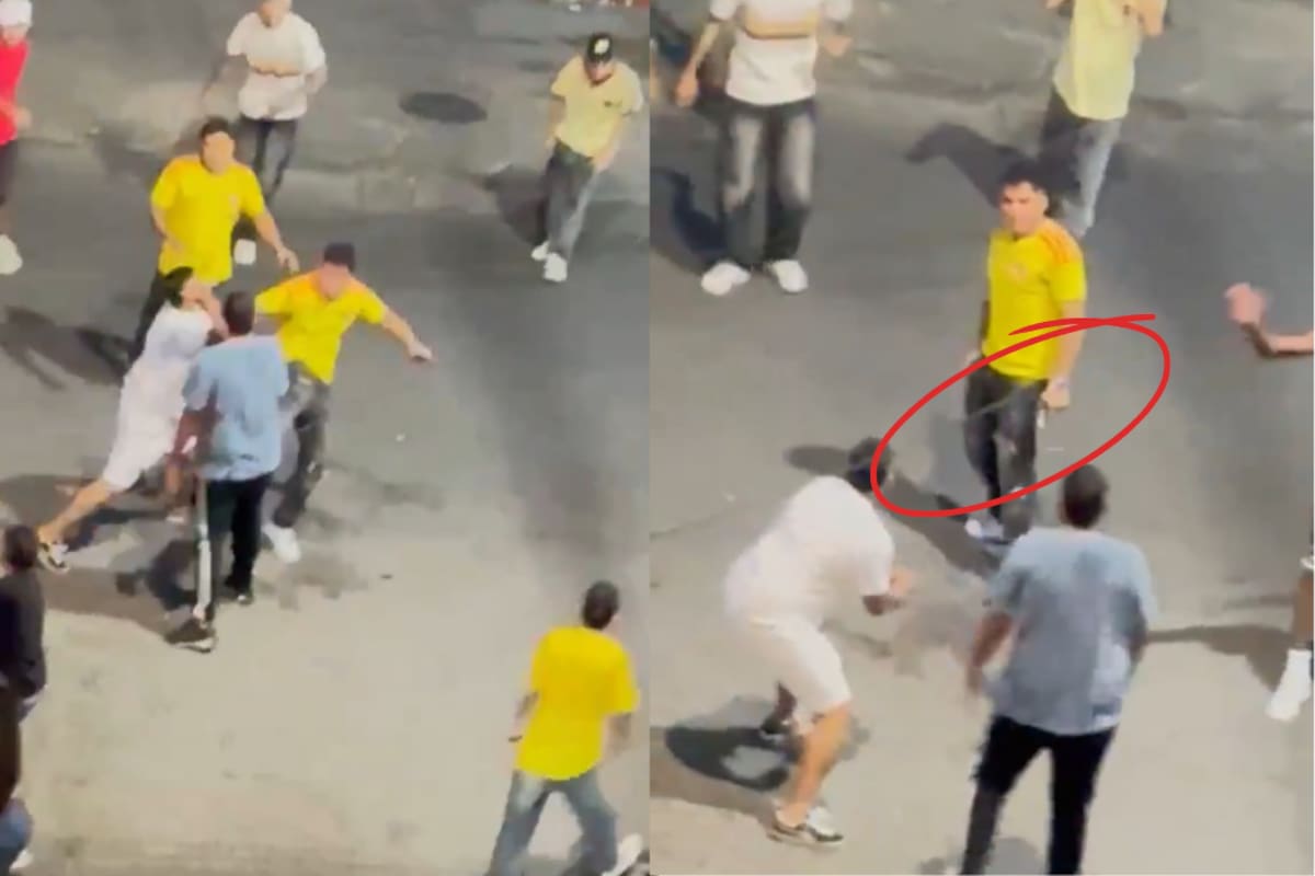 Hasta el cierre de esta información, la Policía Metropolitana de Popayán no había confirmado capturas ni entregado detalles sobre la identificación de la persona que aparece portando la presunta arma de fuego. Captura de video // Redes Sociales.