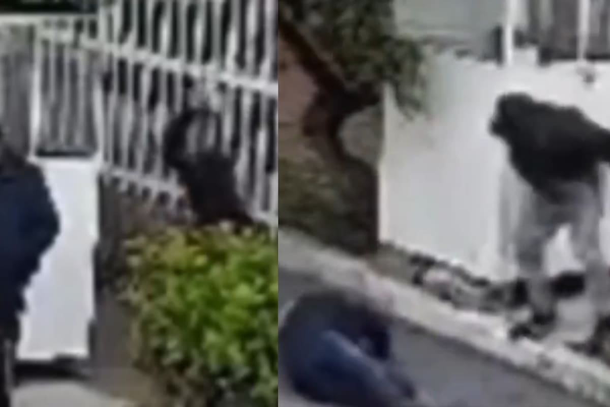 En la grabación se observa que el presunto responsable se aproxima al lugar y aprovecha unos árboles para evitar ser visto por el trabajador.