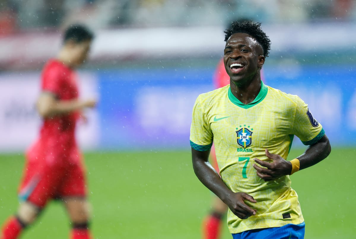 Vinícius Jr., jugador de Brasil y del Real Madrid. EFE/EPA/JEON HEON-KYUN