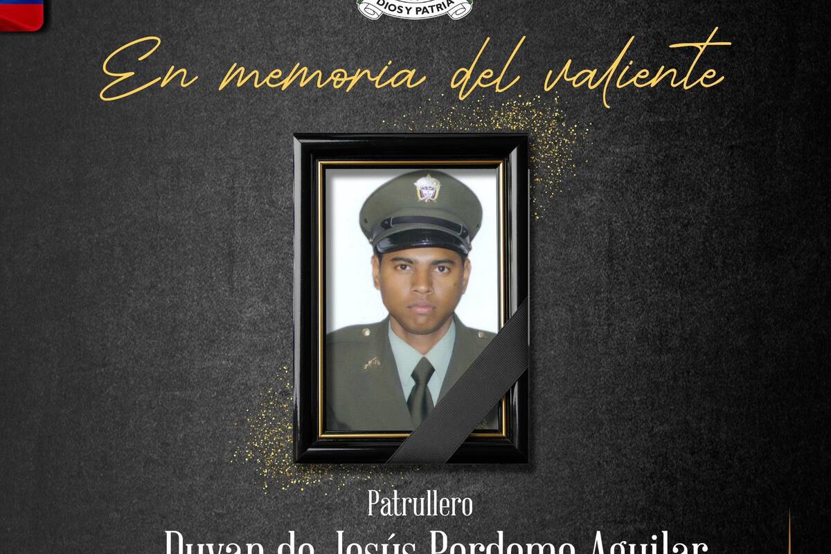 Violento ataque a la Policía dejó un uniformado muerto y otro herido. Foto: Policía Nacional de Norte de Santander