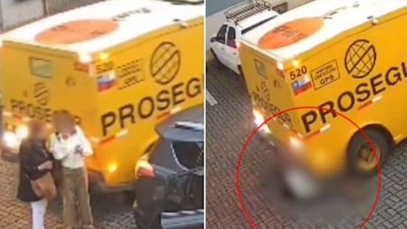 Camión de valores atropelló a dos mujeres: el grave accidente fue captado en video