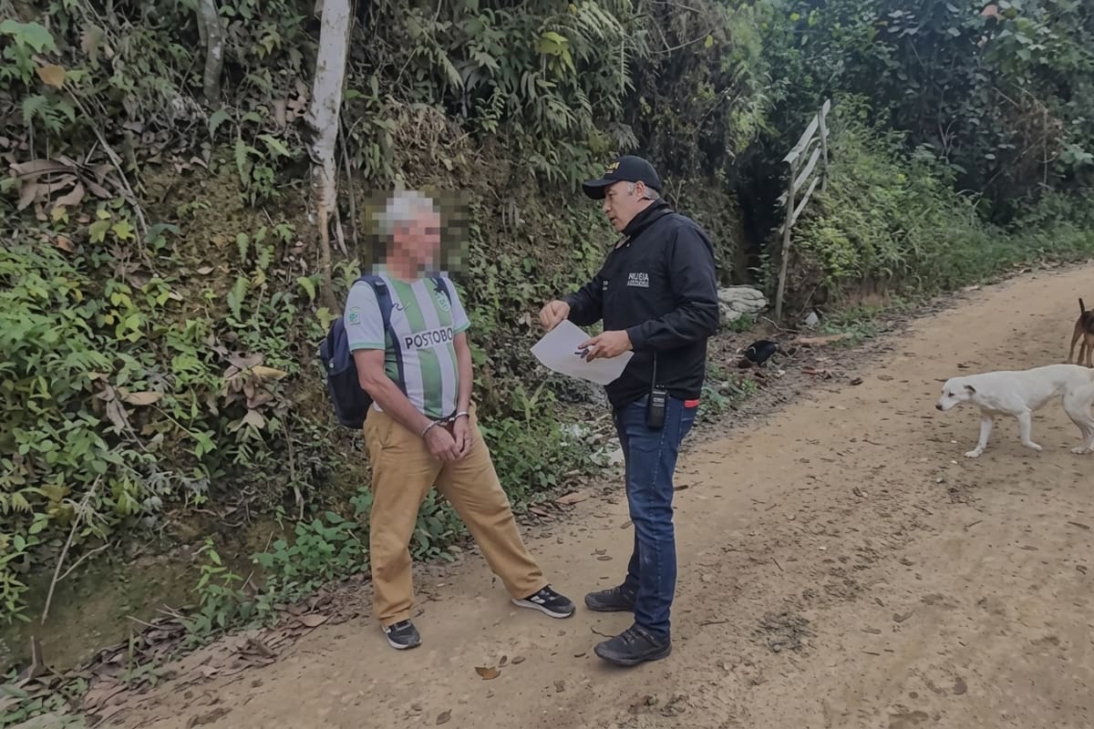 Virgilio Estupiñán Lizcano fue capturado en la vereda Bolarquí, en el corregimiento 2 de Bucaramanga.