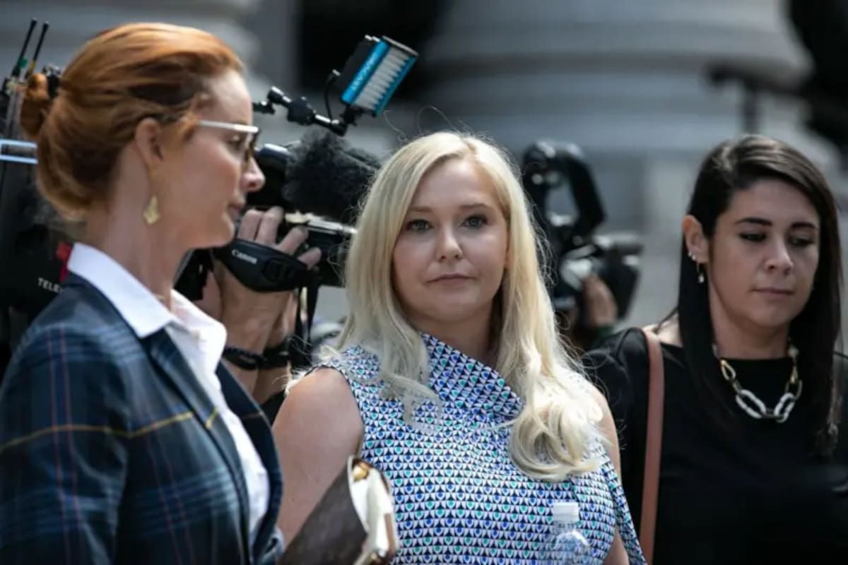 Virginia Giuffre en un tribunal de Nueva York en 2019.