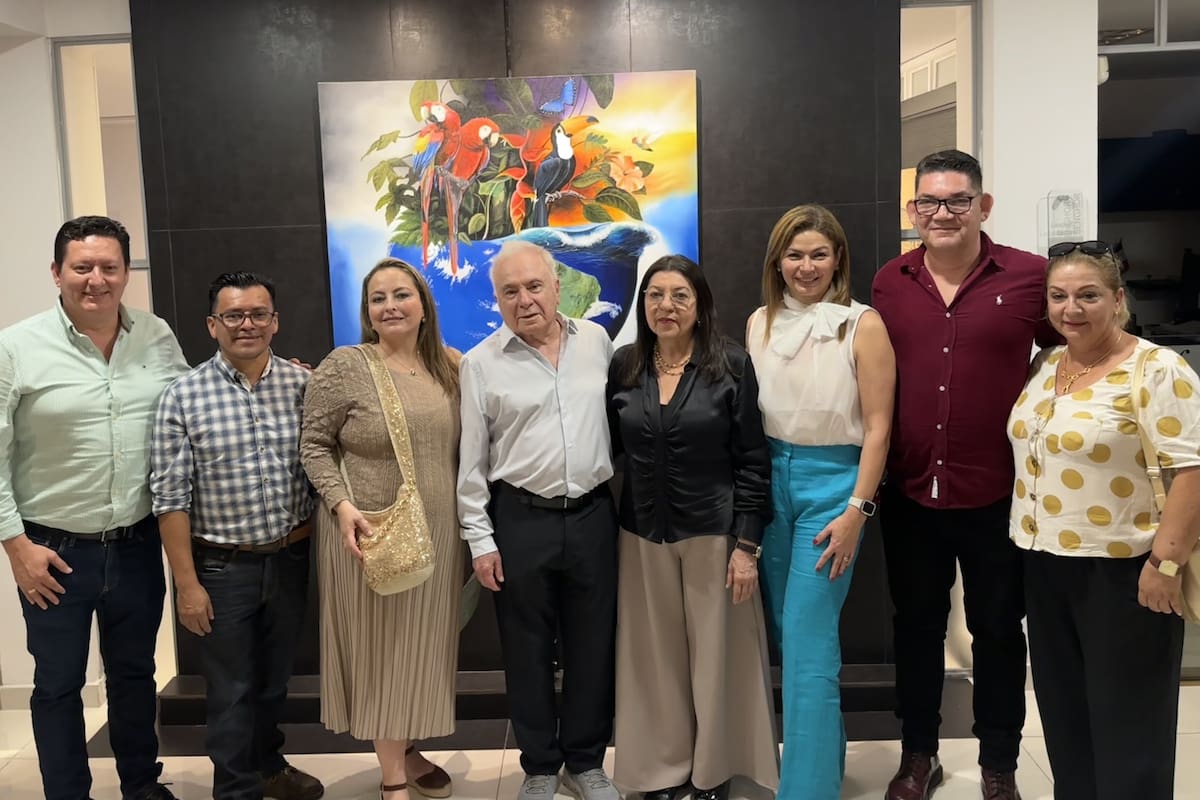 Manuel Rolon Visita de artistas en la galería Léopold Sédar Senghor