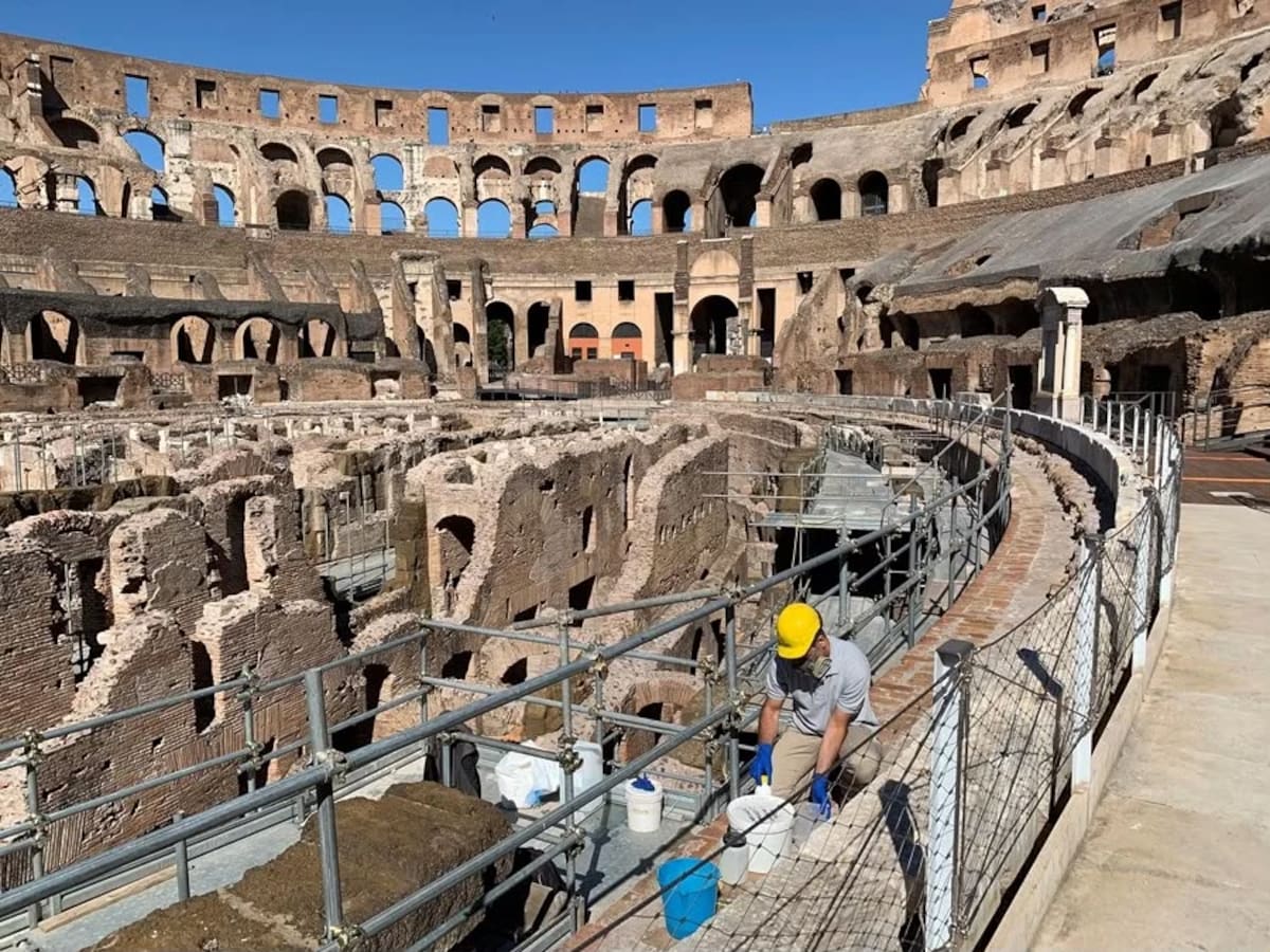 Vista del Coliseo de Roma.- EFE