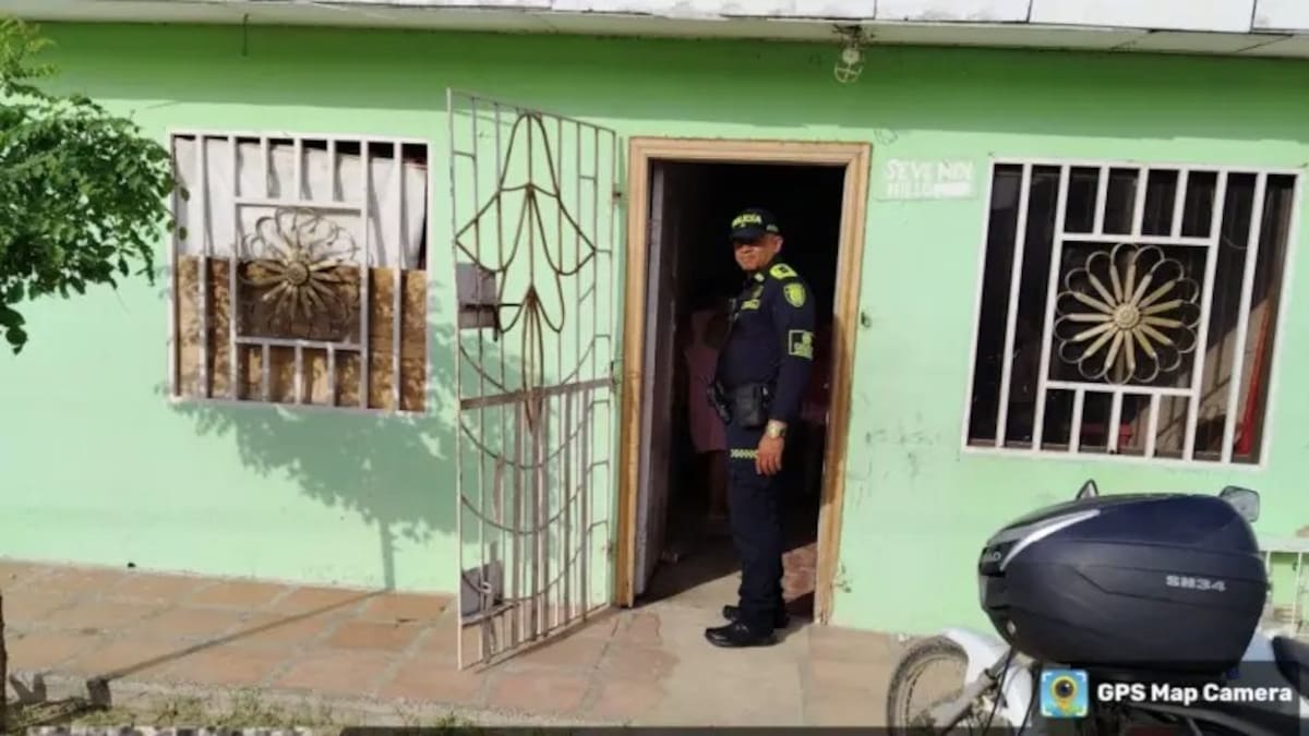 Vivienda en la que se registraron los hechos en Soledad, Atlántico.