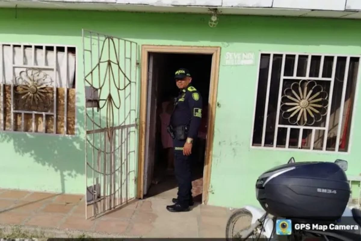 Vivienda en la que se registraron los hechos en Soledad, Atlántico.