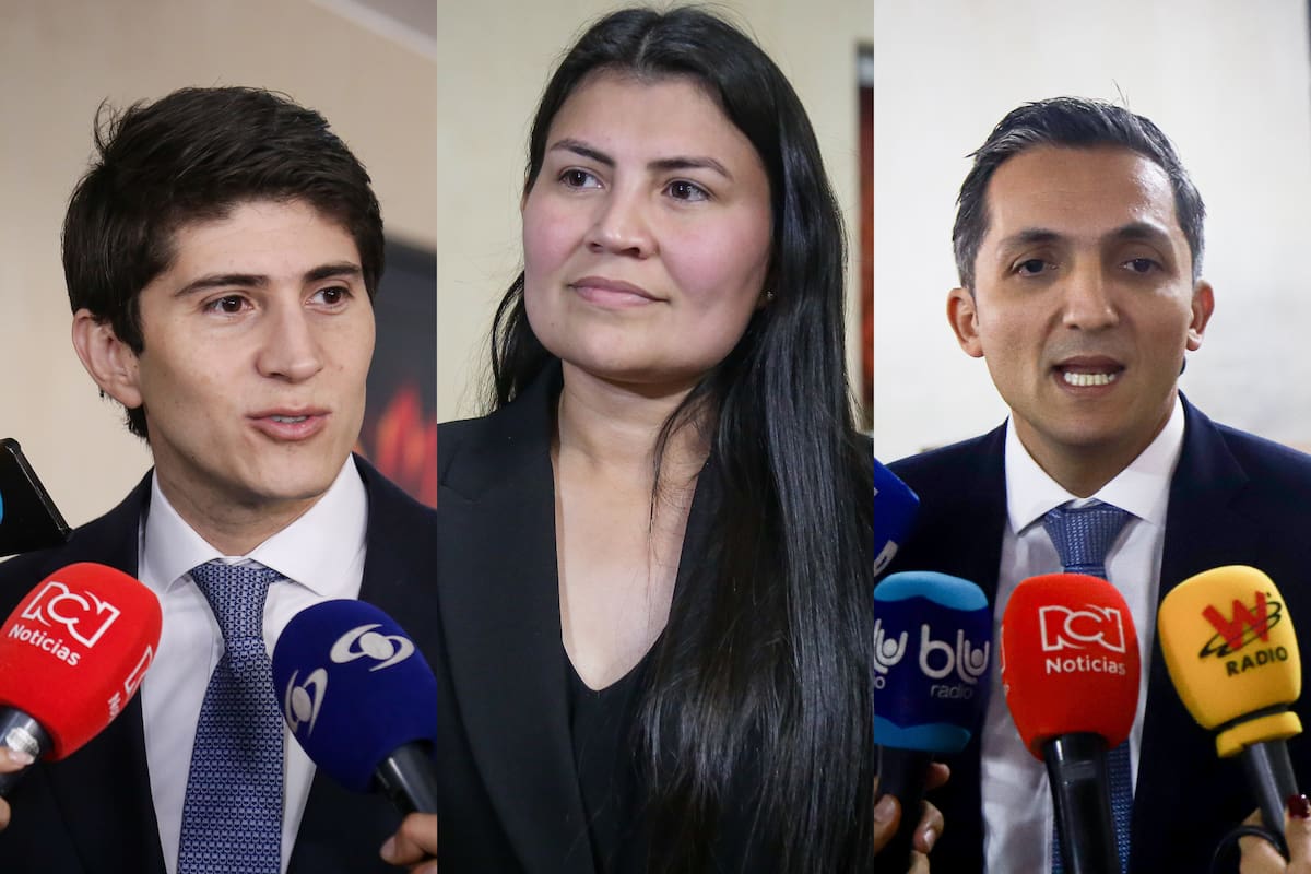 Los congresistas: Wadith Manzur, Karen Manrique y Juan Pablo Gallo, mencionados en el escándalo de corrupción de la Ungrd. // Fotos: Colprensa.