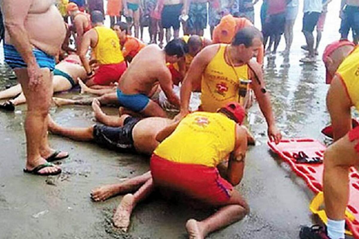 Tragedia en las playas de Brasil: cuatro personas murieron al ser alcanzadas por un rayo (Foto: Tomado de Infobae/ VANGUARDIA LIBERAL)