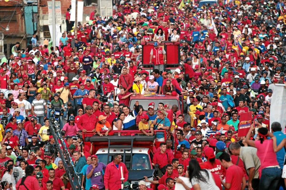Chávez tiñó de rojo a San Cristóbal, Venezuela (Foto: Colprensa/VANGUARDIA LIBERAL)