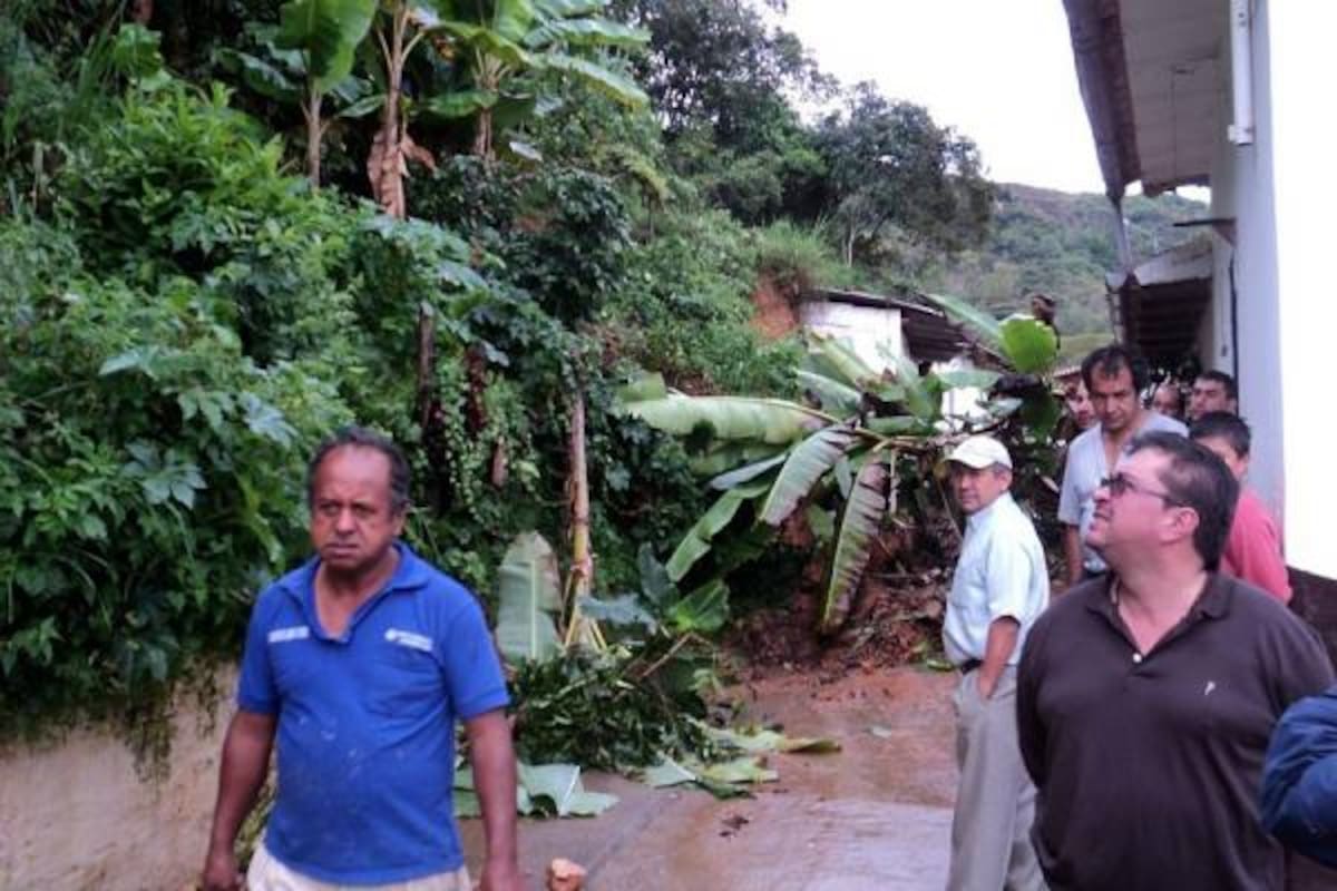 Estragos de las lluvias en Aratoca(Foto: Suministrada/VANGUARDIA LIBERAL)