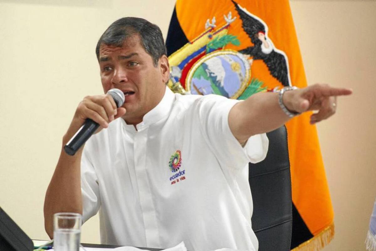 Presidente de Ecuador espera que el Reino Unido se retracte de su amenaza (Foto: Afp/ VANGUARDIA LIBERAL)