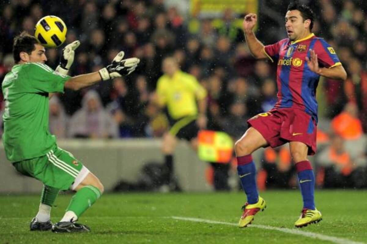 Aquí el primer tanto de Xavi.(Foto: EFE/VANGUARDIA LIBERAL)