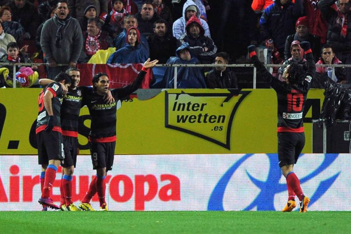 Gol de Falcao clasifica al Atlético a la final de la Copa del Rey (Foto: Afp / VANGUARDIA LIBERAL)