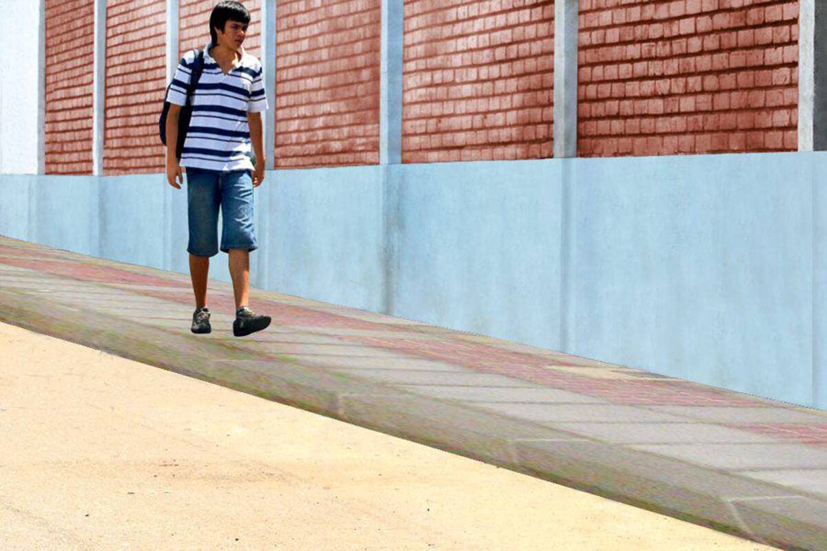 Así debería verse esta área peatonal, si las autoridades locales y policiales vigilaran y adecuaran zona. Sólo así se podría garantizar el paso tranquilo de los transeúntes. (Foto: Fotomontaje: VANGUARDIA LIBERAL)