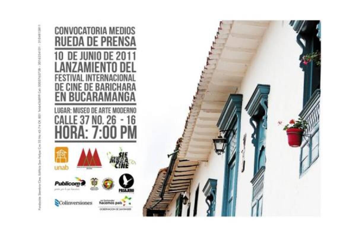 El Primer Festival Internacional de Cine de Barichara 2011 se desarrollará entre el 30 de junio y el 3 de julio.(Foto: Suministrada / VANGUARDIA LIBERAL)