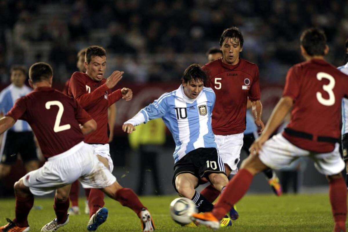 Messi jugó el partido que Argentina le ganó 4-0 a Albania. (Foto: EFE/VAGUARDIA LIBERAL)