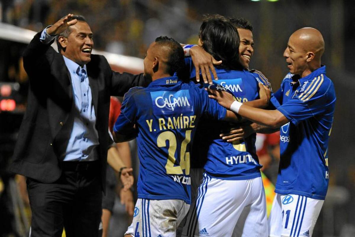 Millonarios se impuso de manera categórica al Guaraní en Asunción (Foto: Afp/ VANGUARDIA LIBERAL)