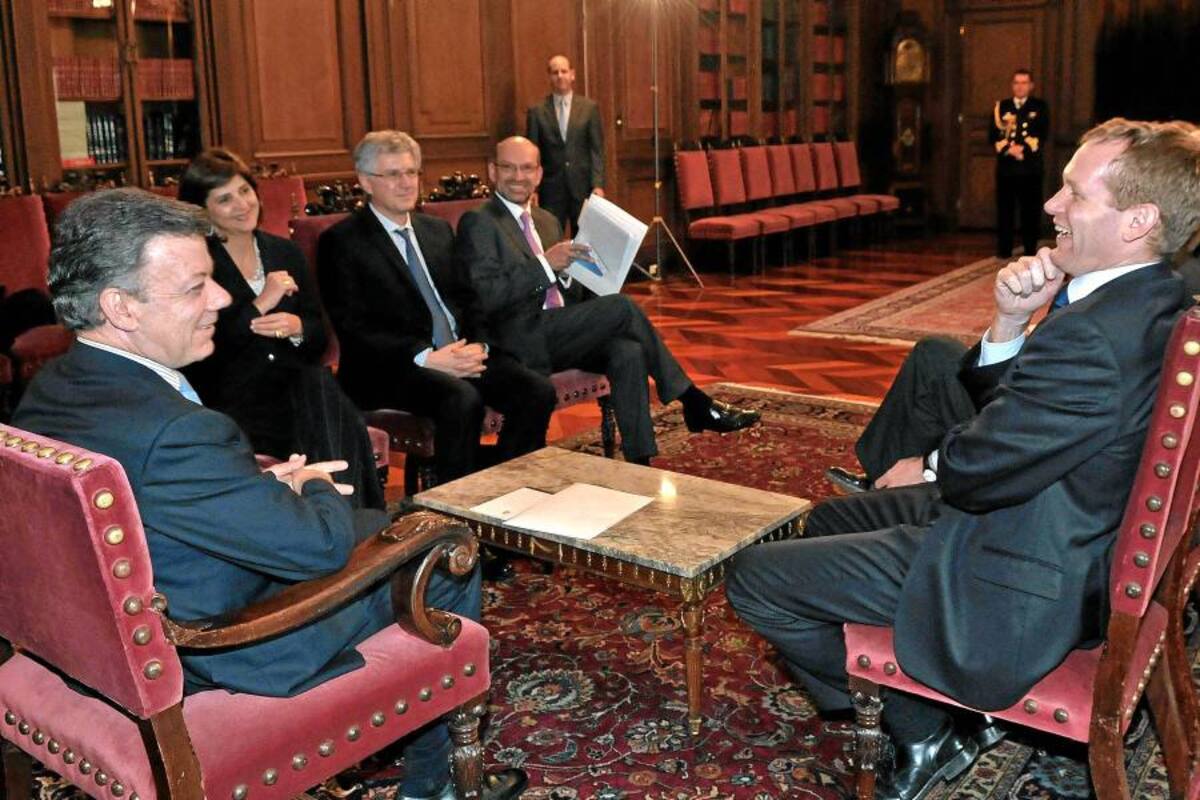 Vicecanciller británico califica de productiva cita con presidente colombiano (Foto: Afp/VANGUARDIA LIBERAL)