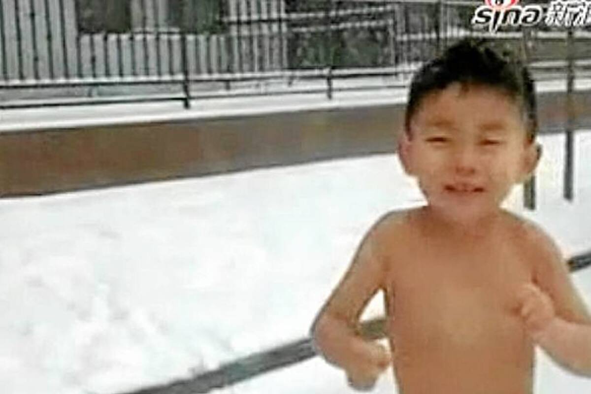 Indignación en China por video con niño semidesnudo en la nieve (Foto: Tomado de internet/ VANGUARDIA LIBERAL)